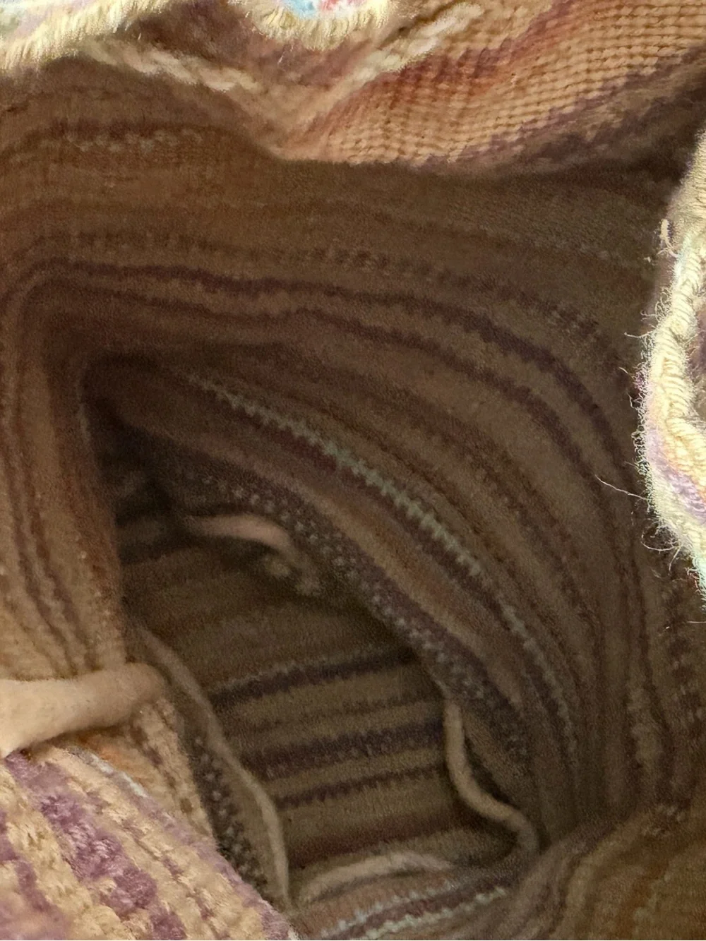 Handmade woven small backpack